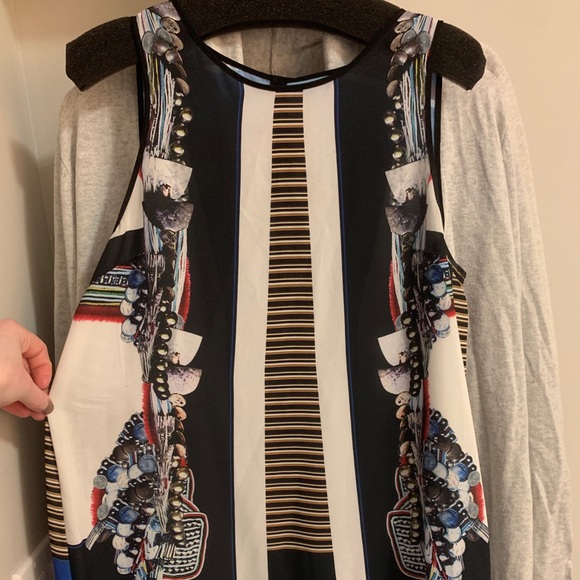 Clover Canyon Sleeveless Print Top Small - Picture 1 of 7